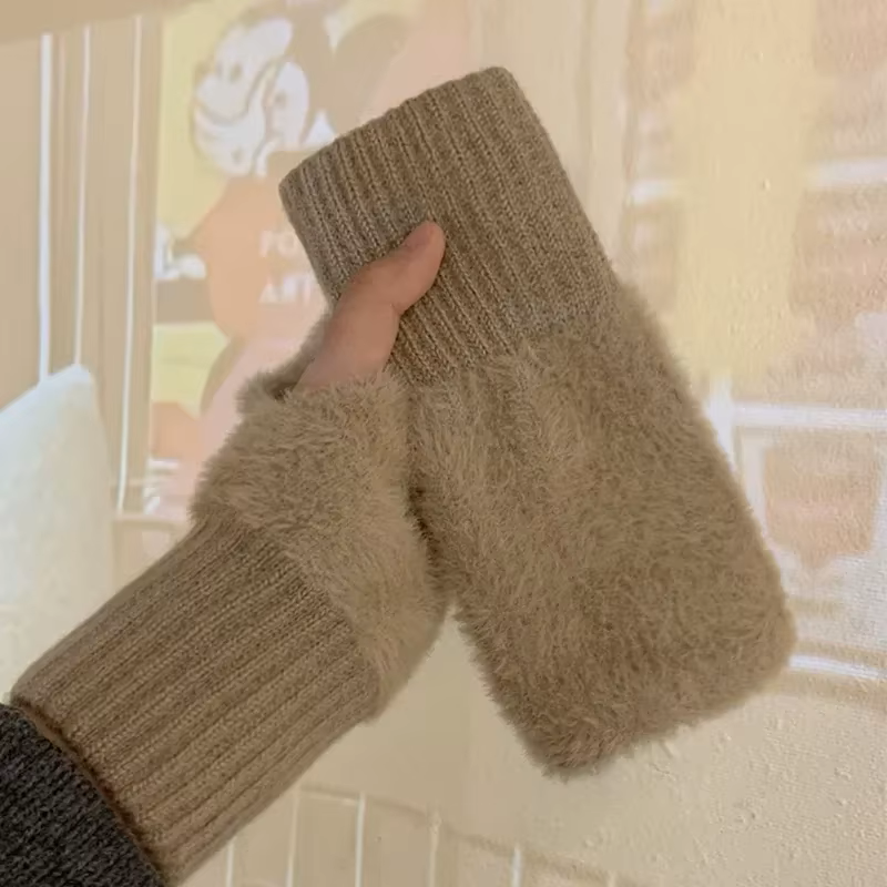 Fleece Fingerless Gloves