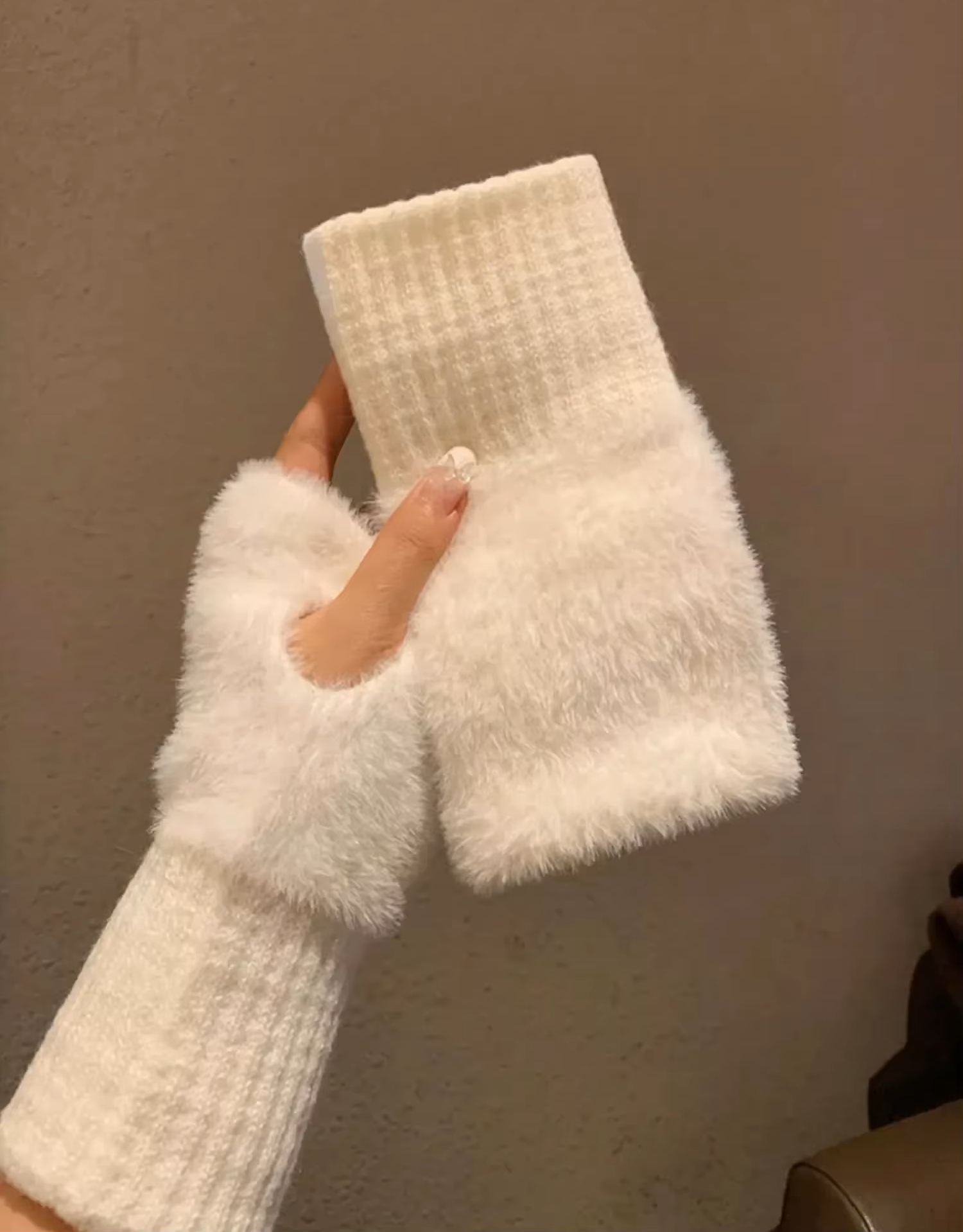 Fleece Fingerless Gloves