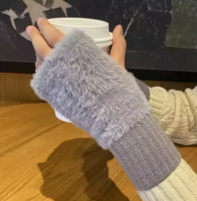 Fleece Fingerless Gloves